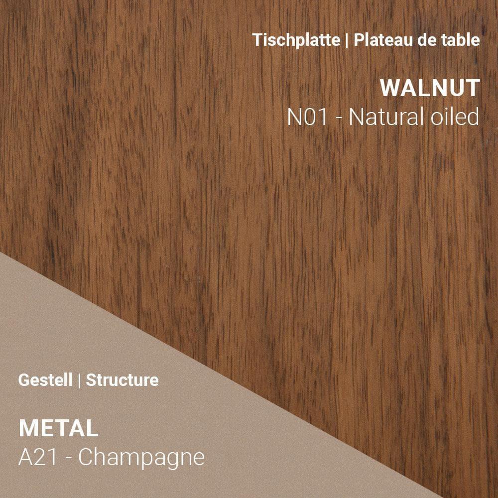 Ausziehtisch FLOAT T0501 - Nussbaum | Mobitec | Homestorys