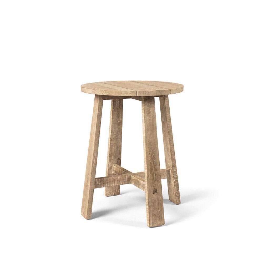 Table de bar ALEX de Gommaire - table de bar Outdoor élégante en teck recyclé, résistante aux intempéries et parfaite pour les jardins et terrasses modernes.