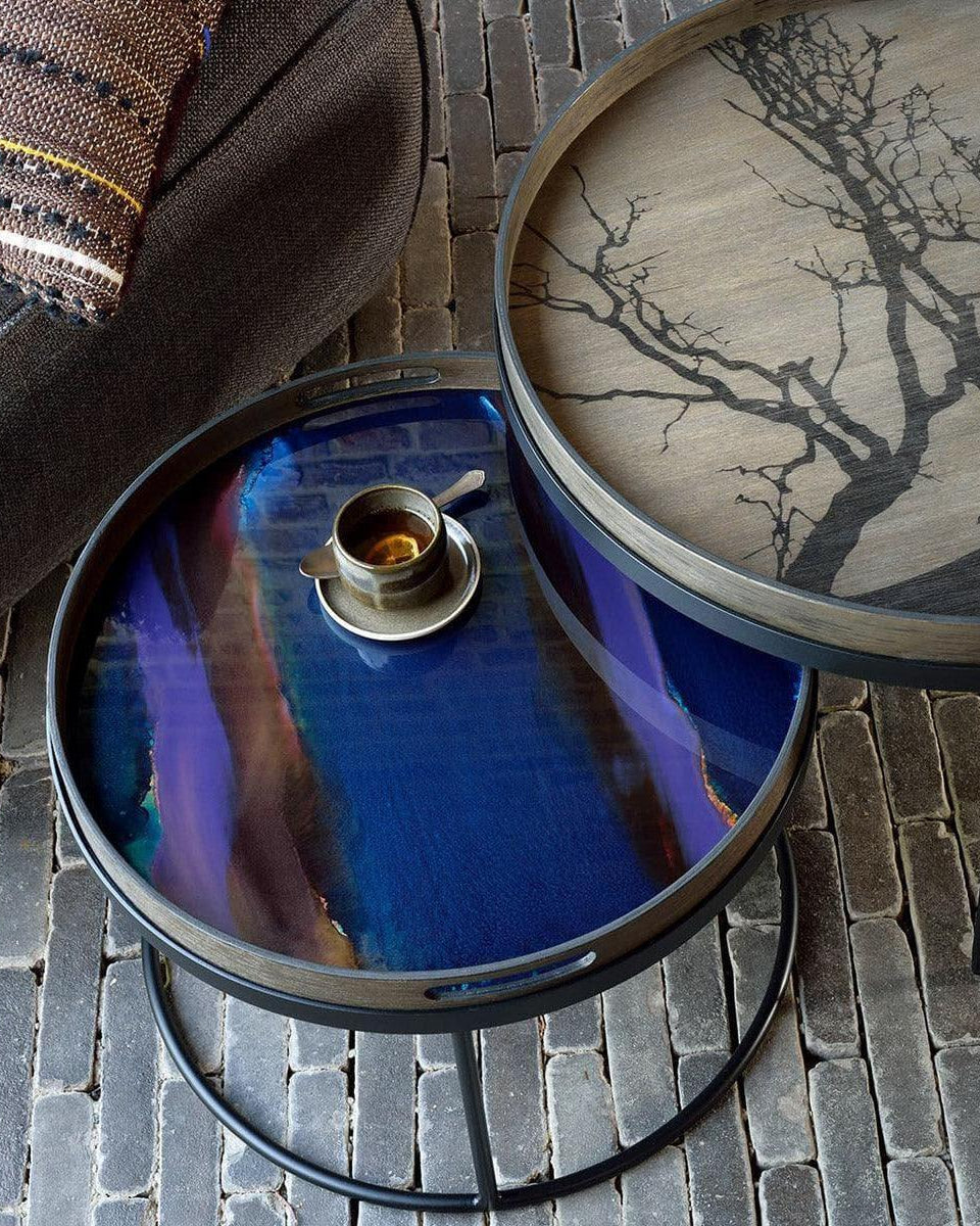 Tablett CLASSICS ORGANIC Indigo - Ø48 | Ethnicraft | Homestorys