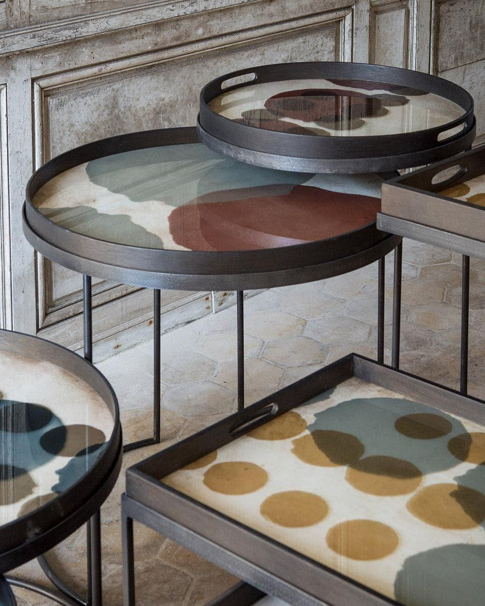 Tablett TRANSLUCENT SILHOUETTES Overlapping Dots - Ø61 | Ethnicraft | Homestorys