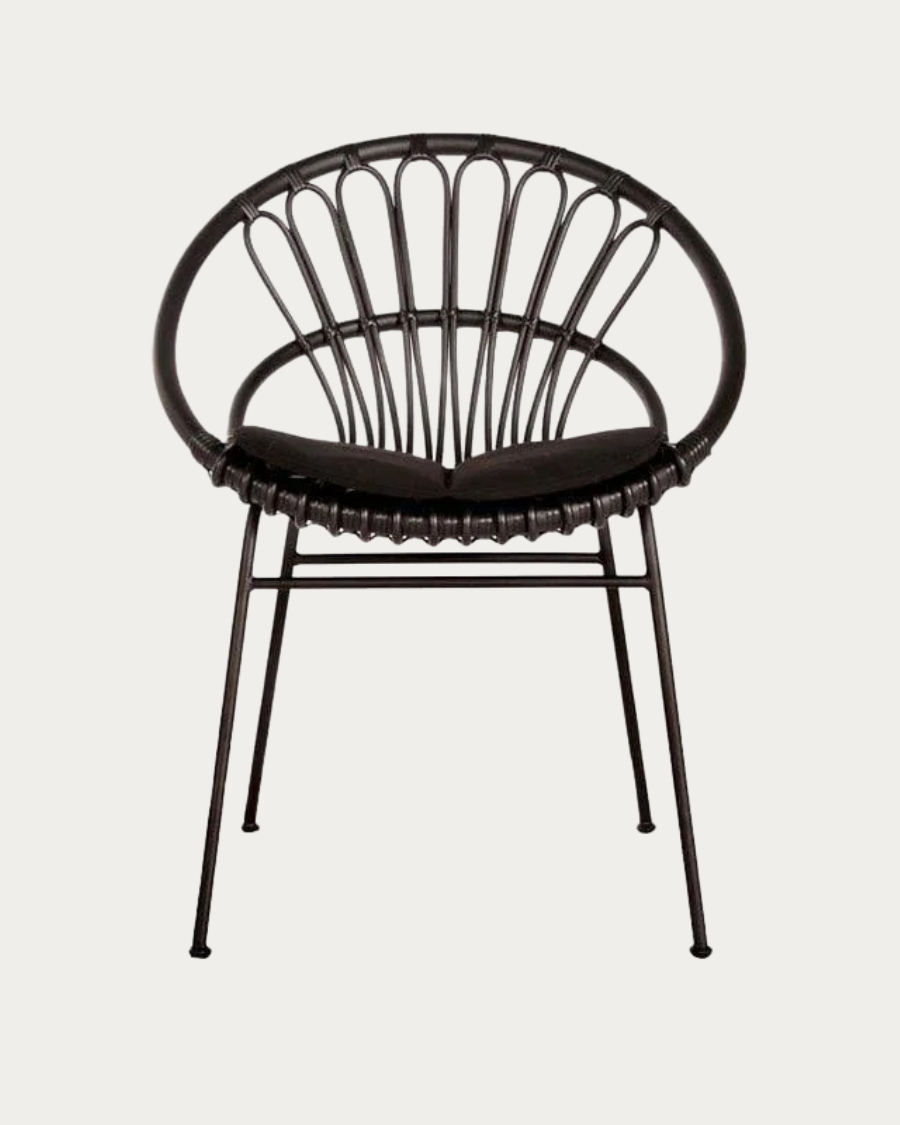 Chaise de jardin roxanne noir