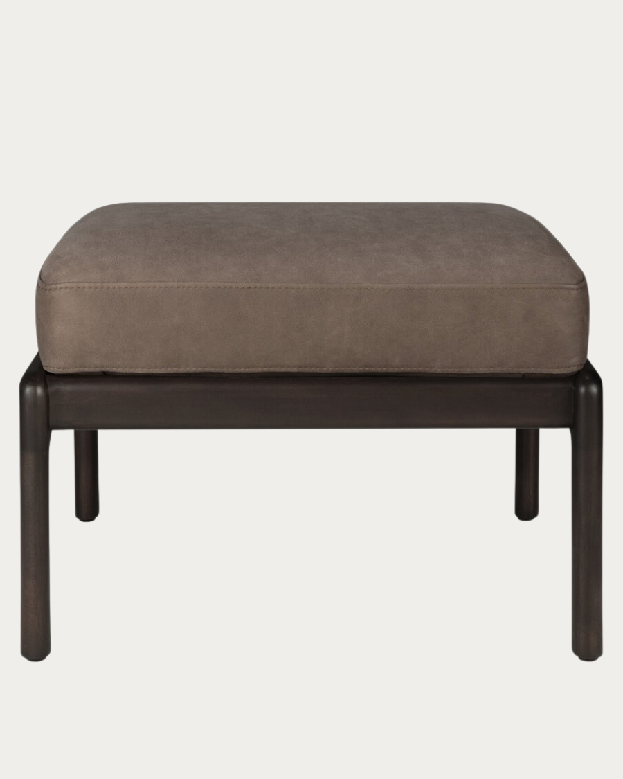 Tabouret JACK acajou avec coussins