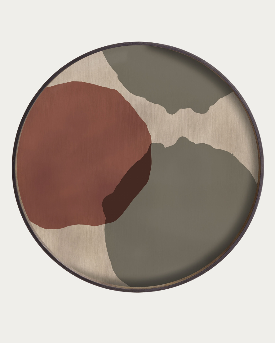 Tray TRANSLUCENT SILHOUETTES Overlapping Dots - Ø61