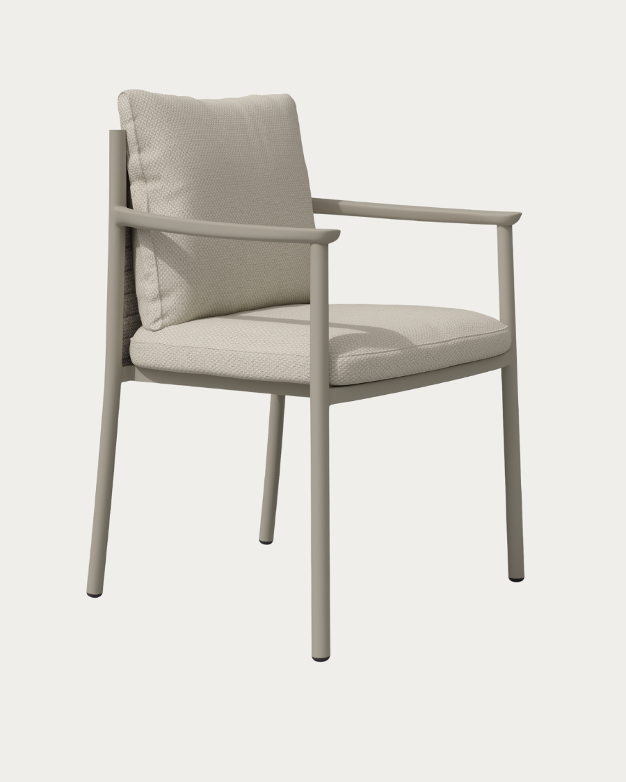 Garden chair with armrests LUCCA