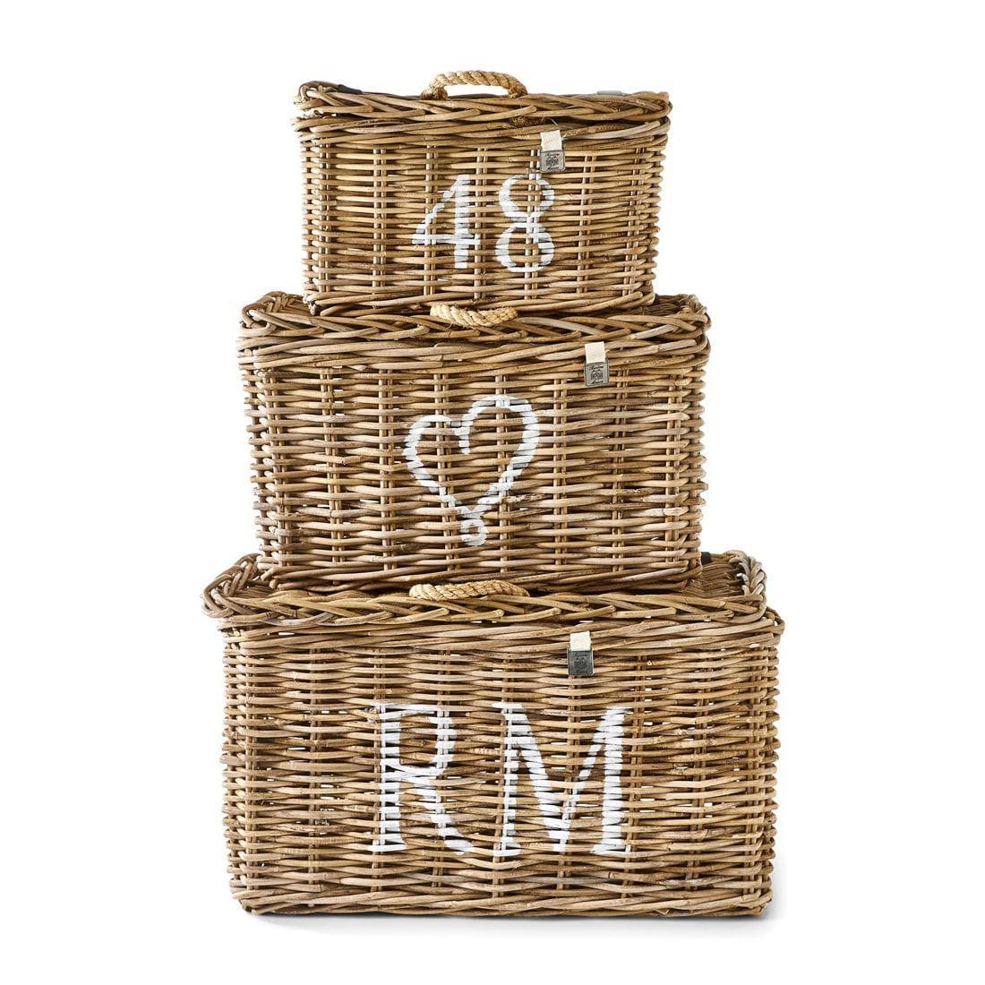 Korb RUSTIC RATTAN CLASSIC 3er set | Rivièra Maison | Homestorys