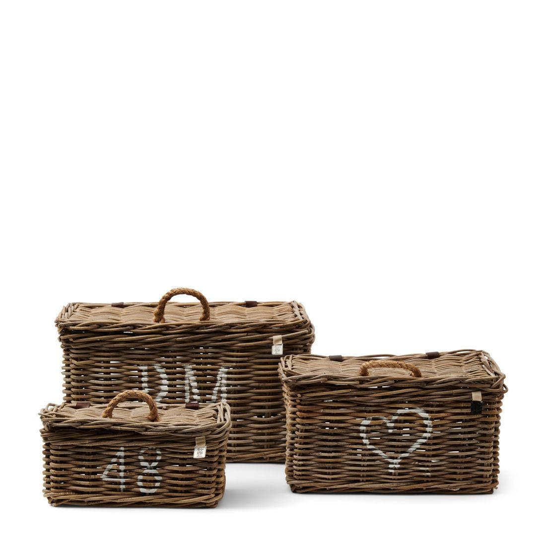 Korb RUSTIC RATTAN CLASSIC 3er set | Rivièra Maison | Homestorys