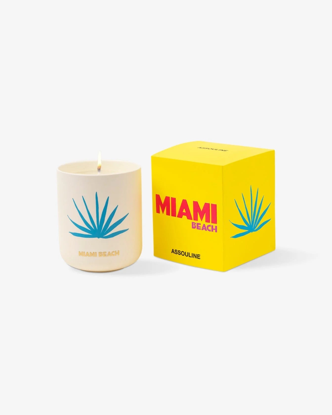 Buch Kerze TRAVEL FROM HOME Miami Beach Geschenkset