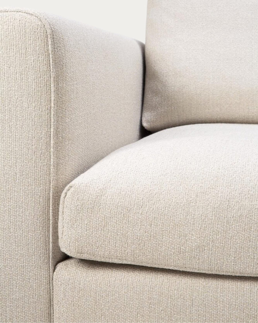 Canapé 1 place MELLOW avec bras en R