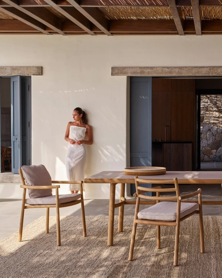 Garden chair with armrests UKIYO