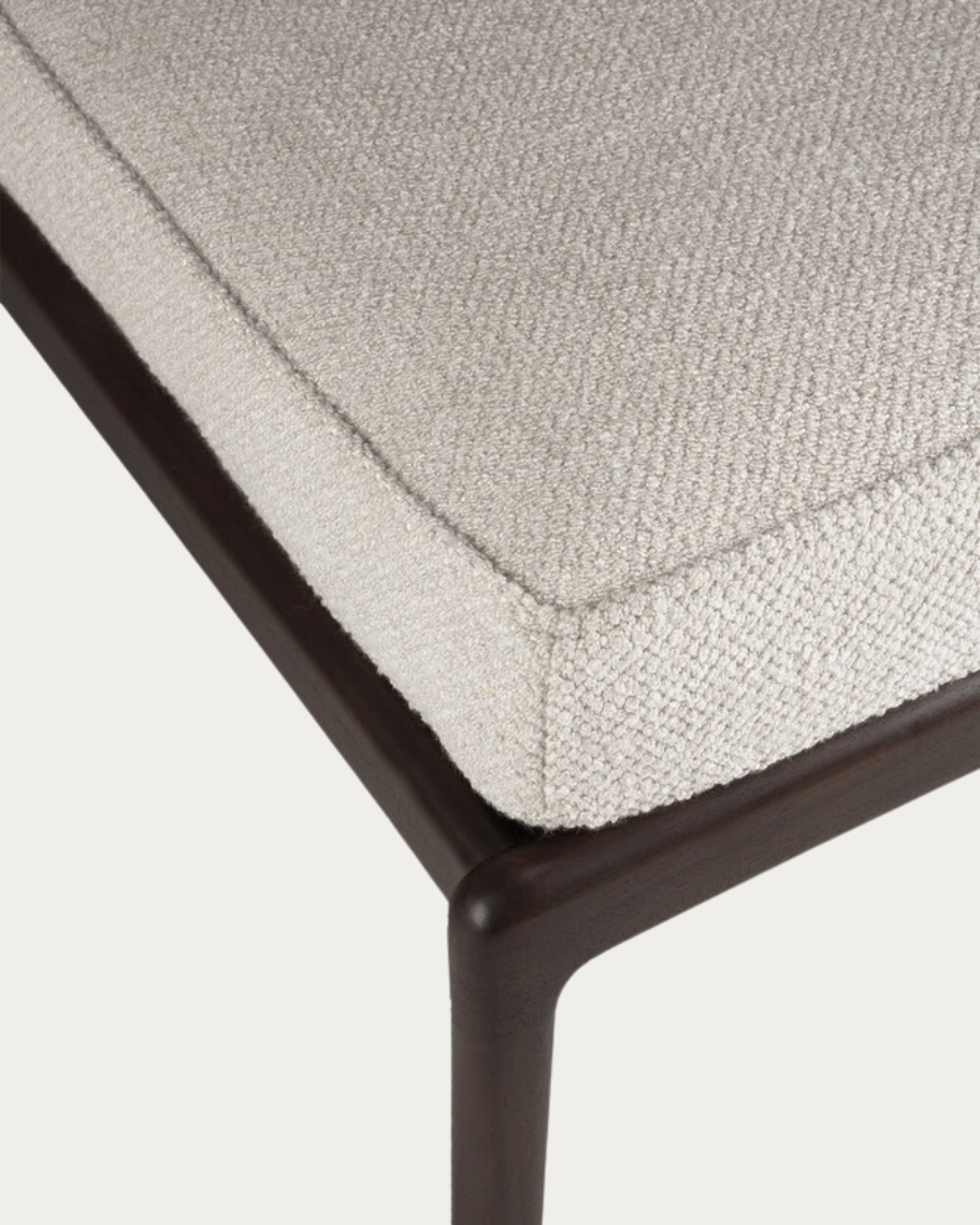 Tabouret JACK acajou avec coussins