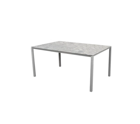 Table à manger PURE gris clair 150x90