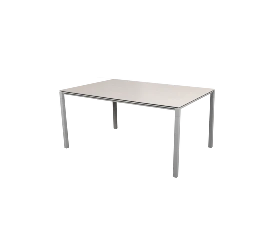 Table à manger PURE gris clair 150x90