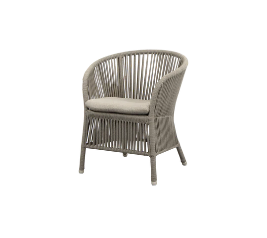 DERBY garden armchair with seat and back cushions