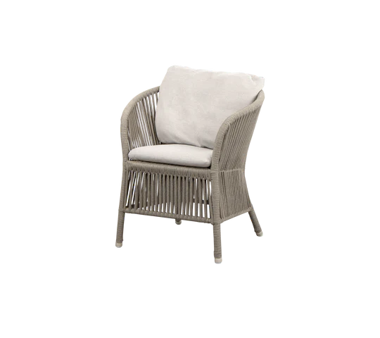 DERBY garden armchair with seat and back cushions