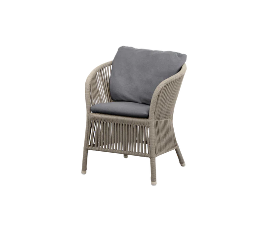 DERBY garden armchair with seat and back cushions