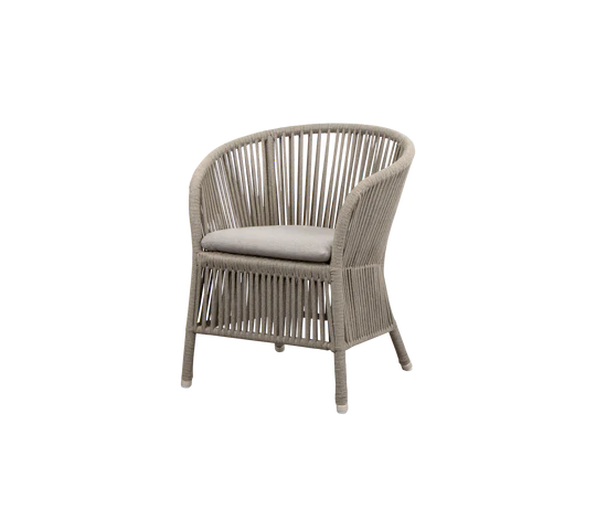 DERBY garden armchair with seat and back cushions