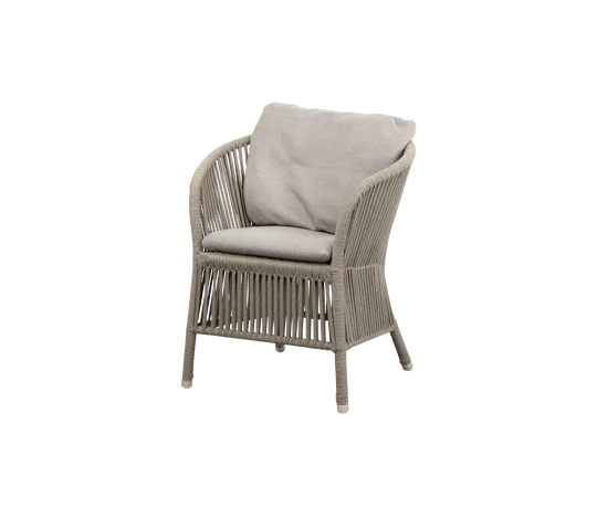 DERBY garden armchair with seat and back cushions