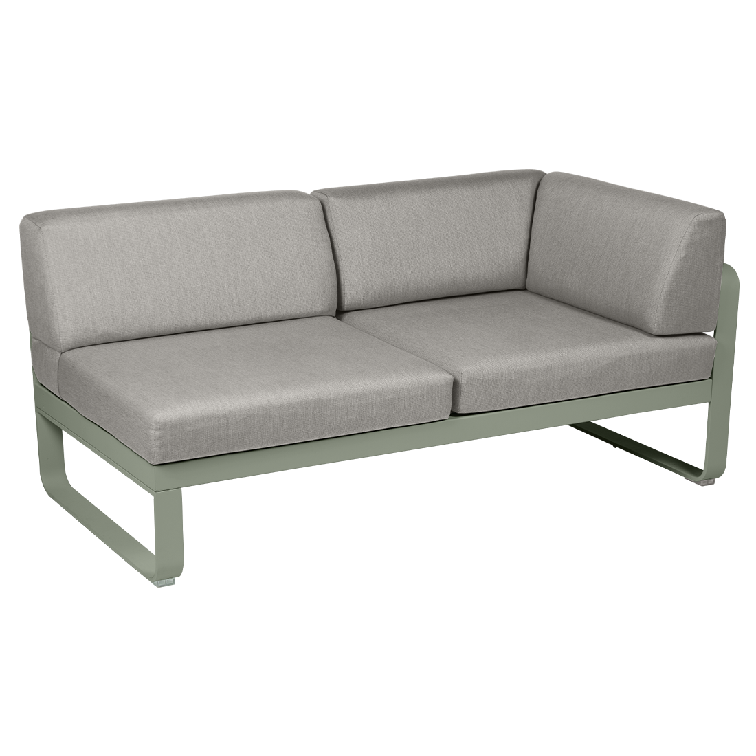 2-seater corner element BELLEVIE with side cushions - right