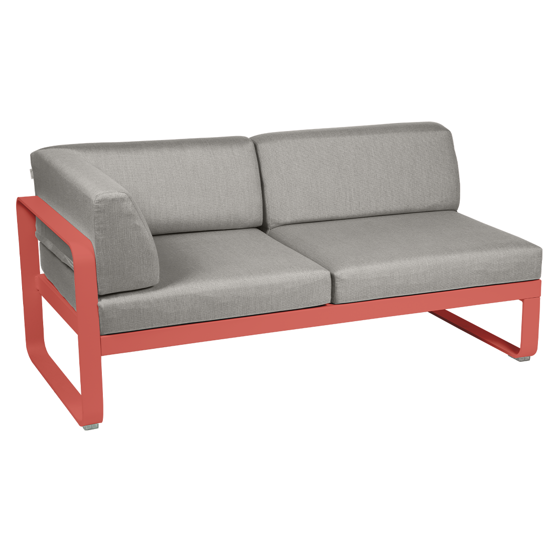 2-seater corner element BELLEVIE with side cushions - left