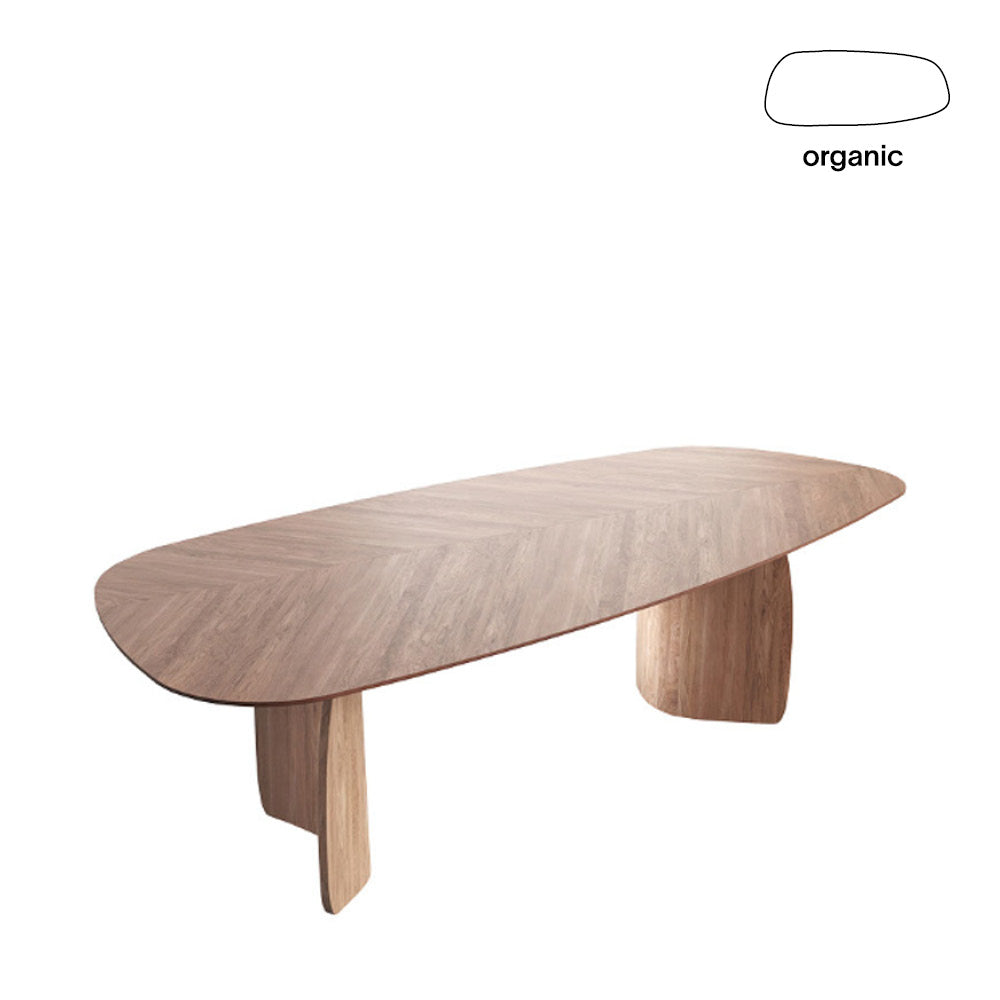 Dining table DOLMEN T0300 Organic - walnut