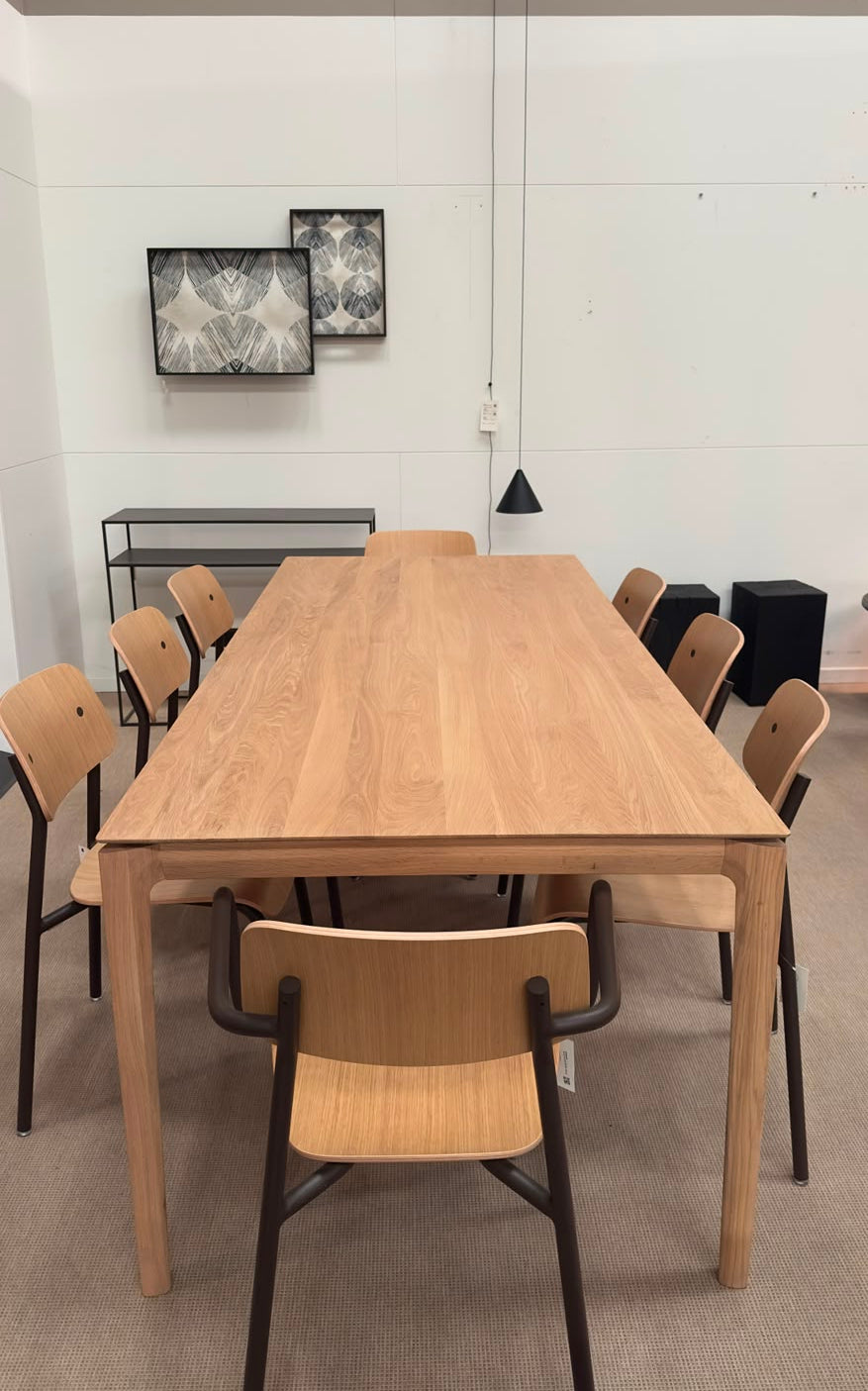 Table à manger Ethnicraft BOK en Chêne massif, 220 × 95 cm