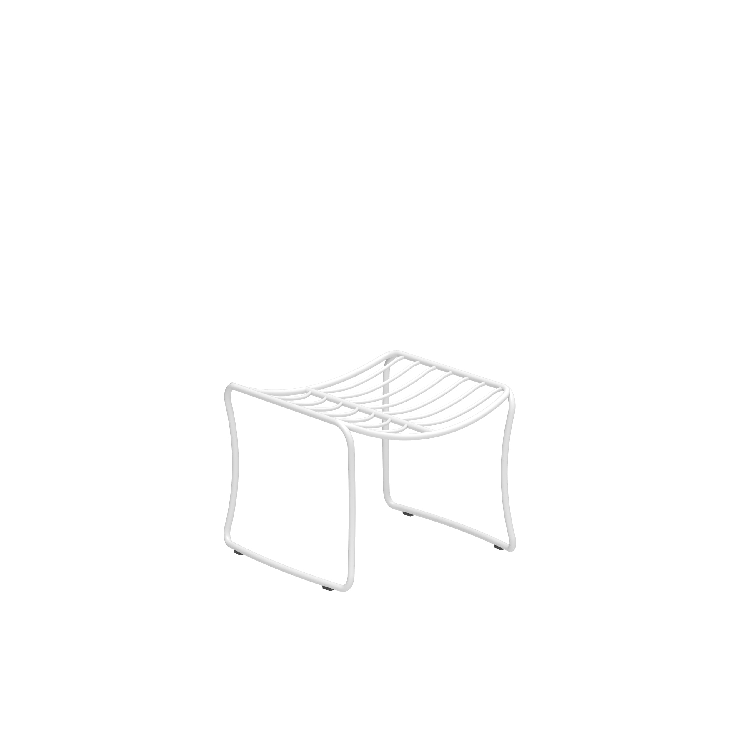 Tabouret de pied FOLIA blanc