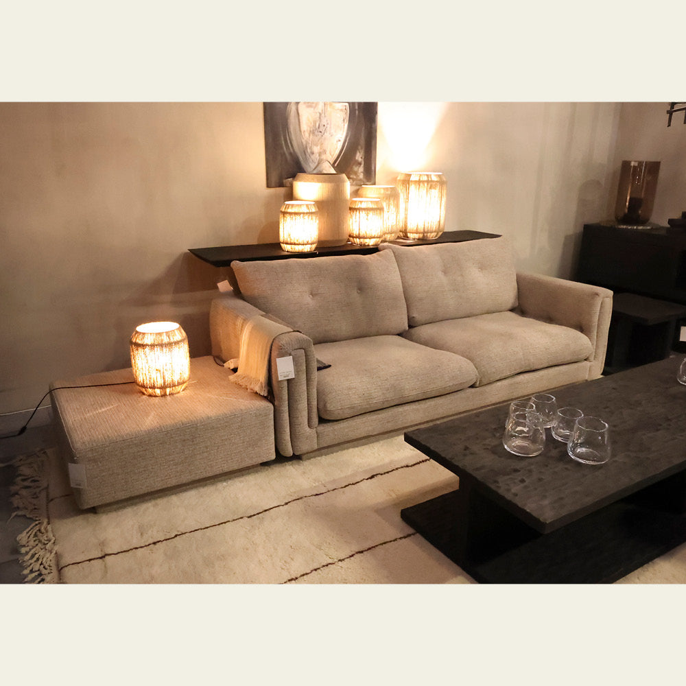 EXPO Gommaire NEIL 3-seater sofa & ottoman