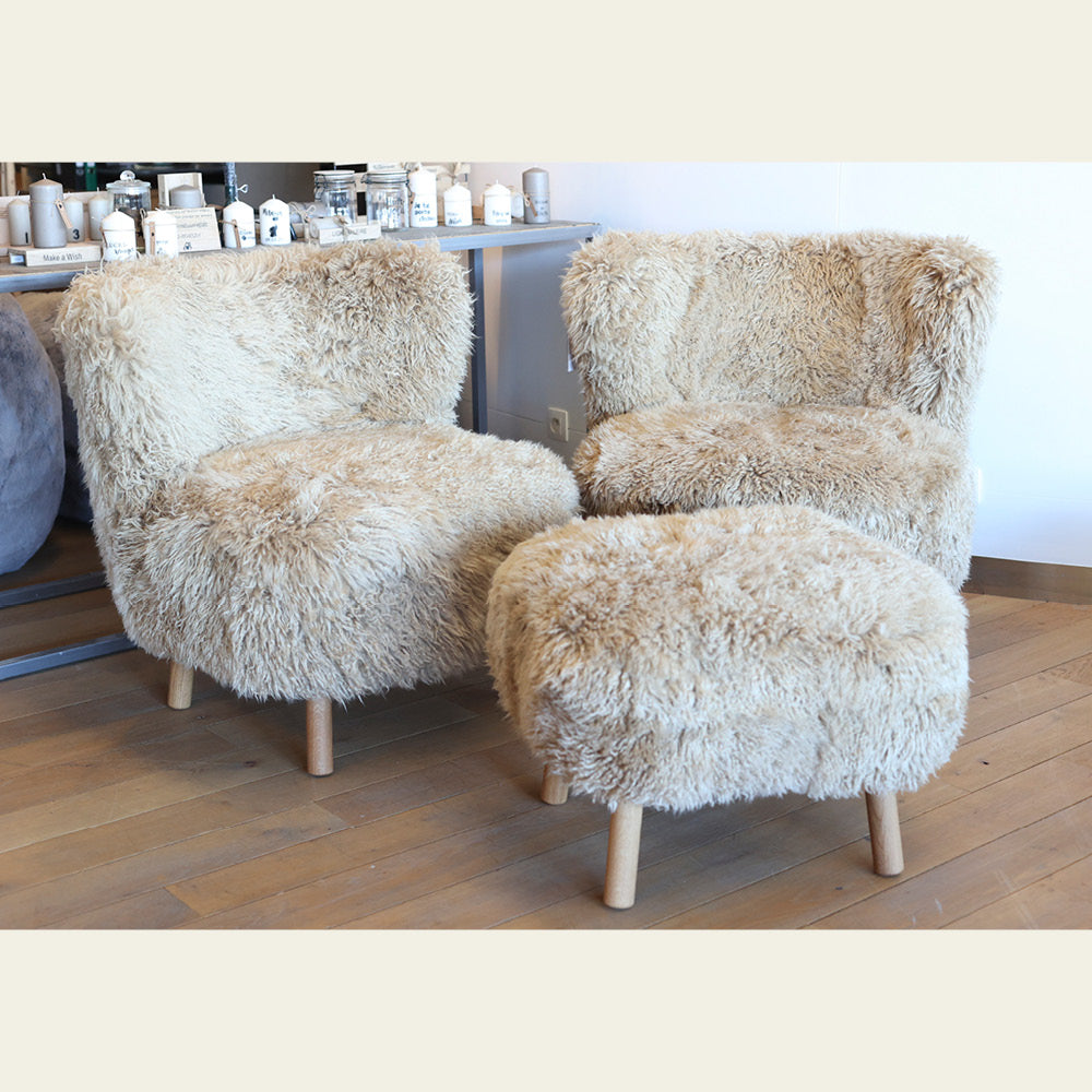 EXPO Natures Collection 2x fauteuil Emil avec pouf