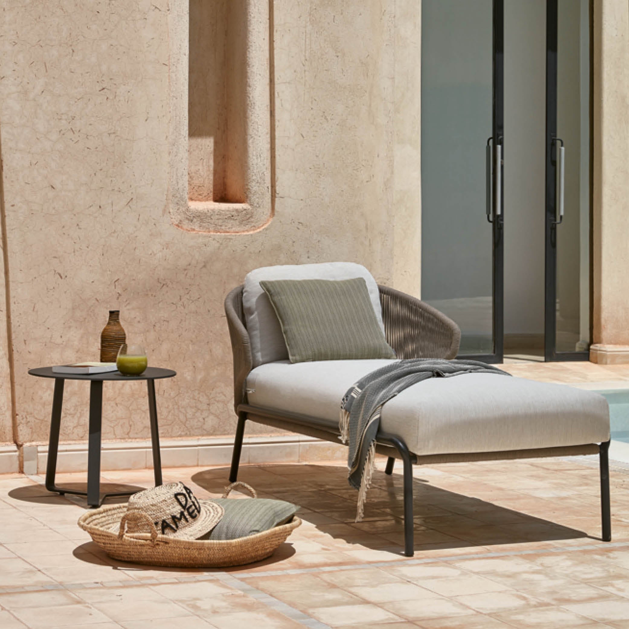 EXPO Manutti Radoc sun lounger with stool