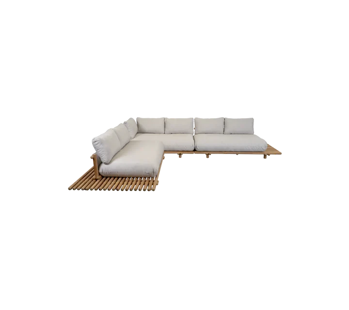 Garden sofa STICKS with platform L