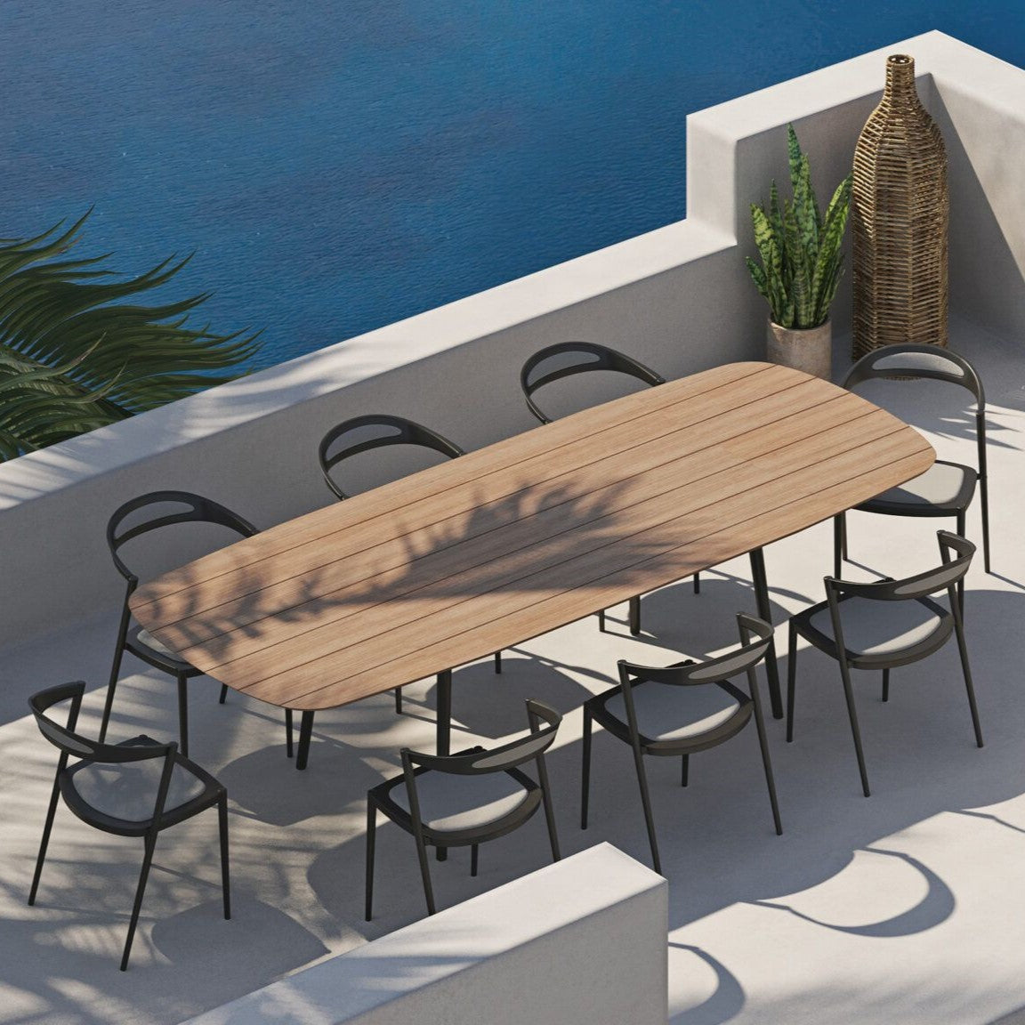 Table de jardin STYLETTO teck