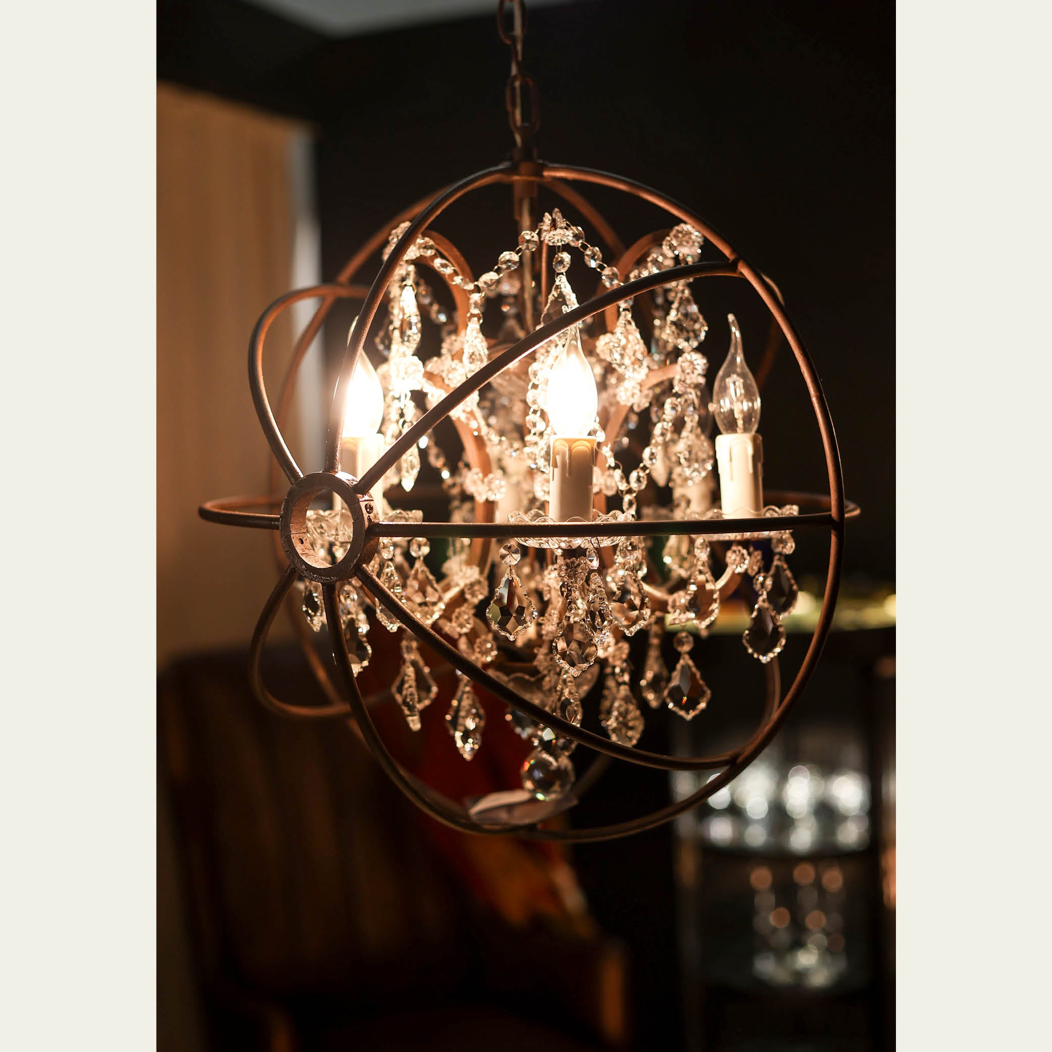 Expo Timothy Oulton Gyro Crystal hanging light