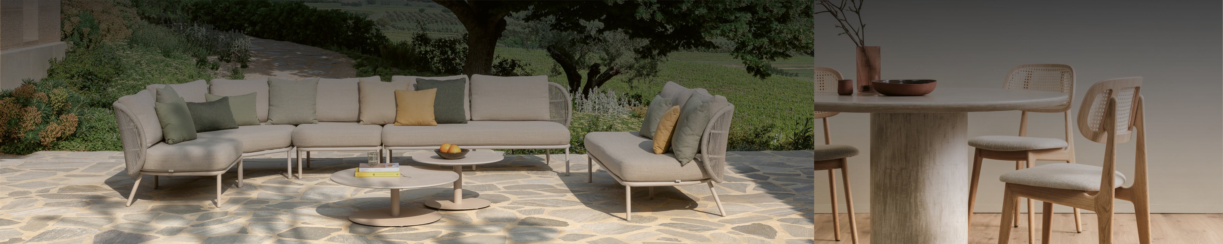 Vincent Sheppard Möbel für Indoor und Outdoor mit Lounge-Sofa, Esstisch und Design-Stühlen