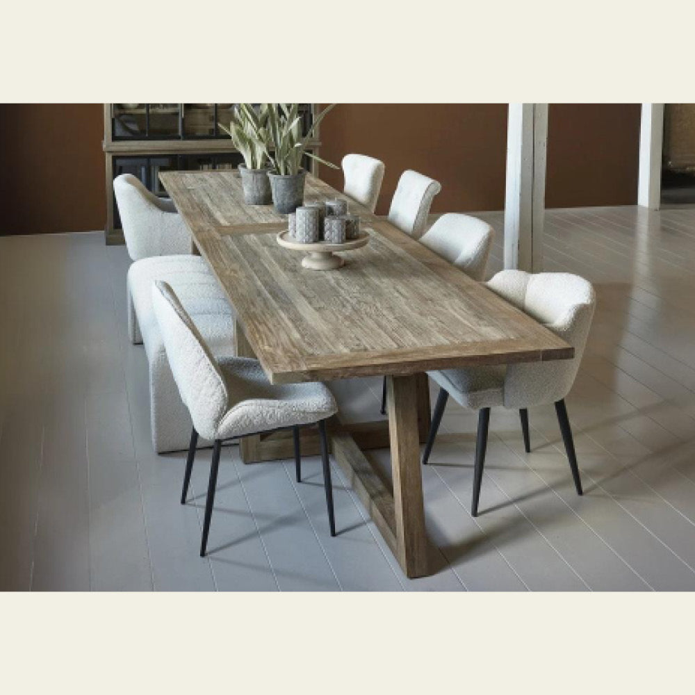 EXPO Riviera Maison BALI Dining Table with VICTORIA FALLS Chairs (4x)