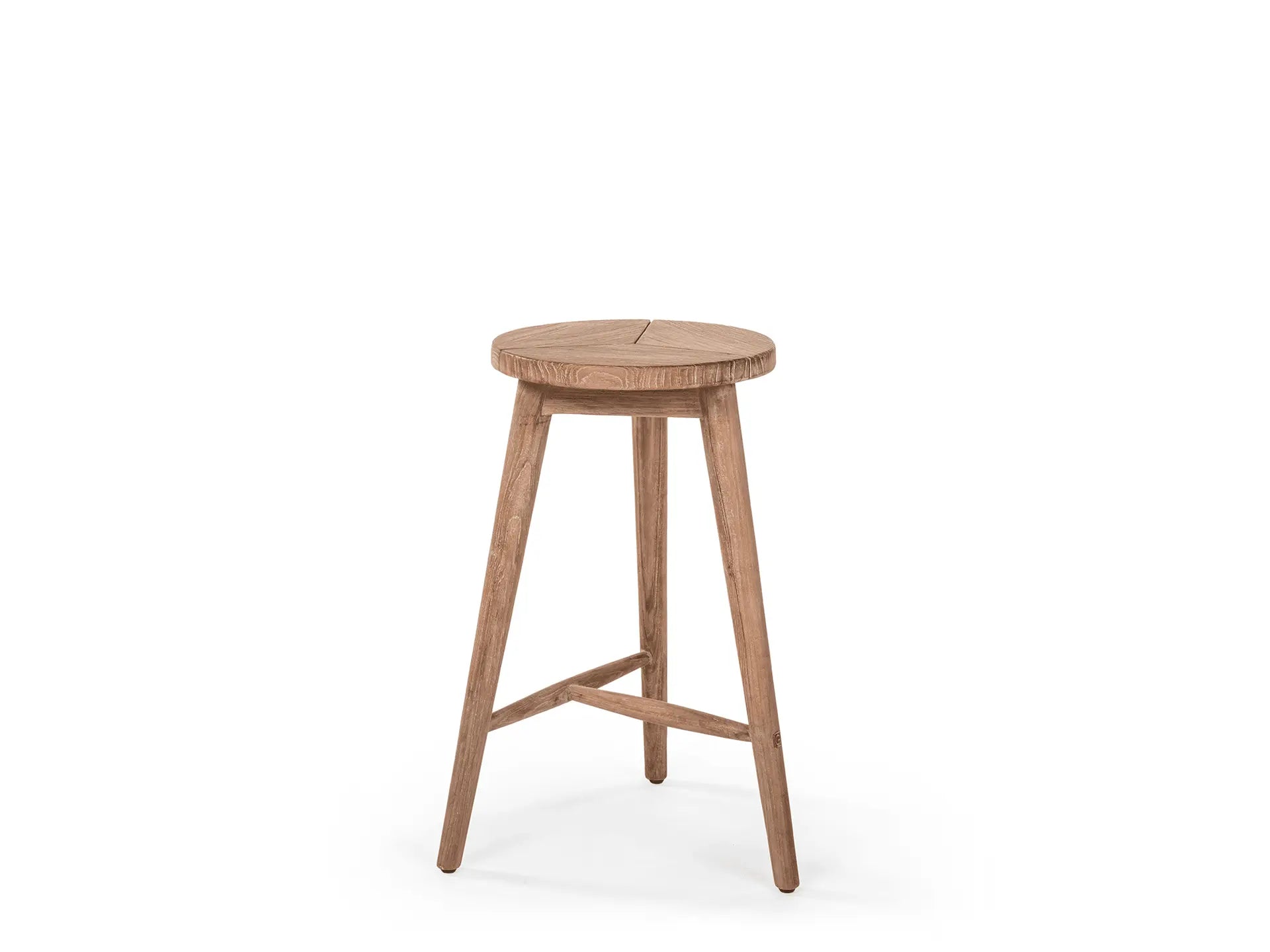 Gommaire Asti stool in Perspective - minimalist design made from recycled teak, ideal for indoors and outdoors