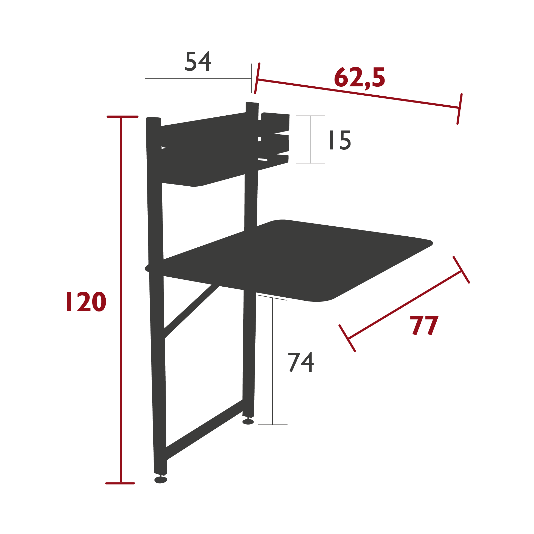 Balkontisch BISTRO - 57x77 _ Fermob _SKU 027082