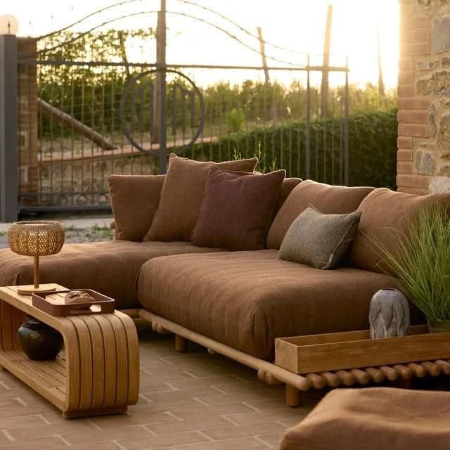 Cane - line - Gartensofa Lounge STICKS mit Plattform - STICKSPLATFY151A 3 | Homestorys