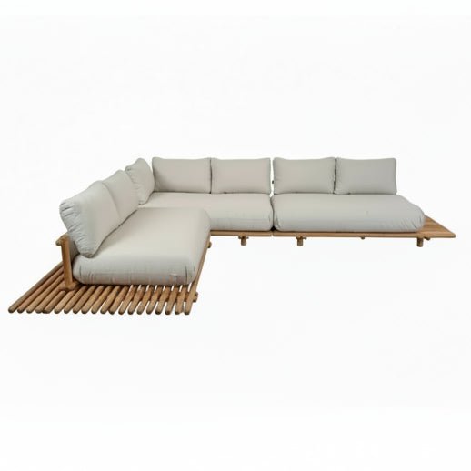 Cane - line - Gartensofa STICKS mit Plattform L - STICKSPLATFYS92T 2 | Homestorys