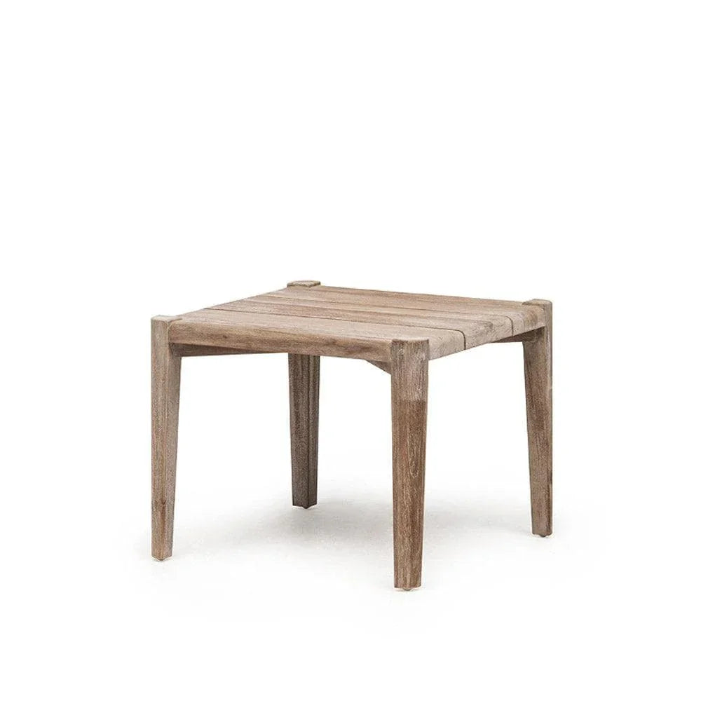FLOOR Square 55×55 cm von Gommaire – quadratischer Outdoor-Couchtisch aus massivem Teakholz, ideal als Lounge- oder Beistelltisch im Garten