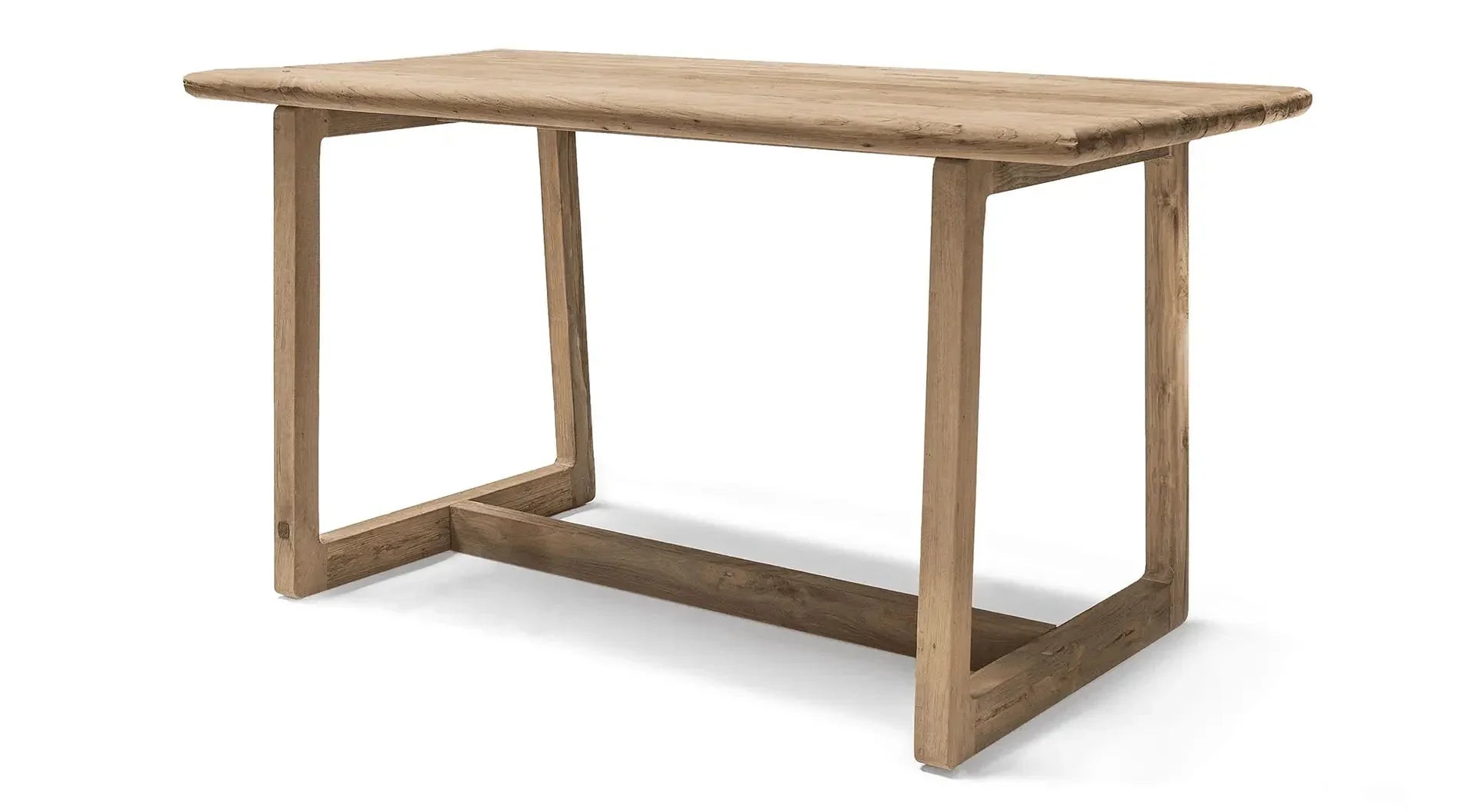 Bartisch DENNIS 180x85 cm – kompakter Bartisch aus massivem Teakholz mit klarer Formensprache, ideal für moderne Küchen, Outdoor-Bereiche oder kleine Bars
