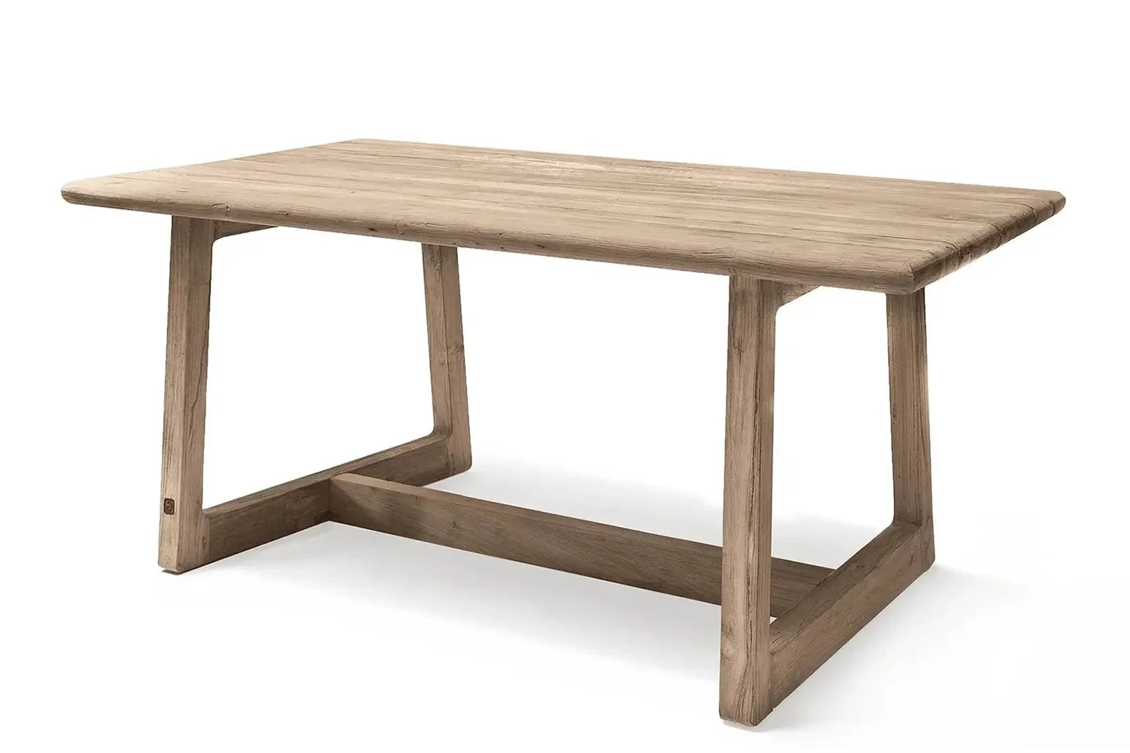 Gartentisch DENNIS 180x85 cm – kompakter Outdoor-Tisch aus massivem Teakholz mit klarer Linienführung und natürlicher Oberfläche, ideal für Terrasse, Balkon oder Garten
