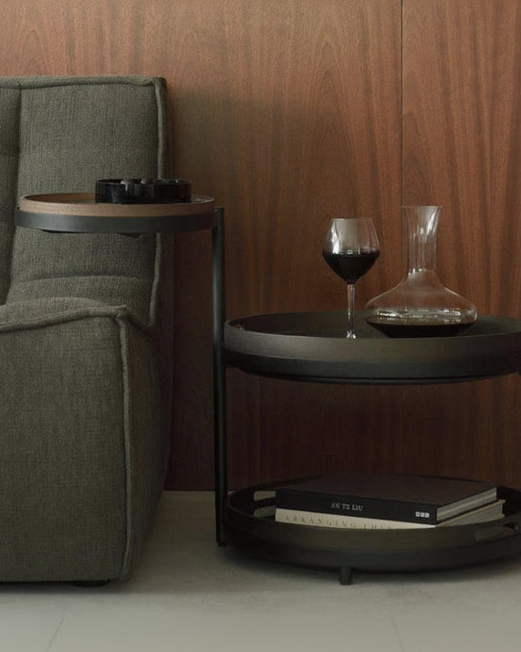 Ethnicraft - Beistelltisch SWIVEL - Ø54/Ø31 - 20729 | Homestorys