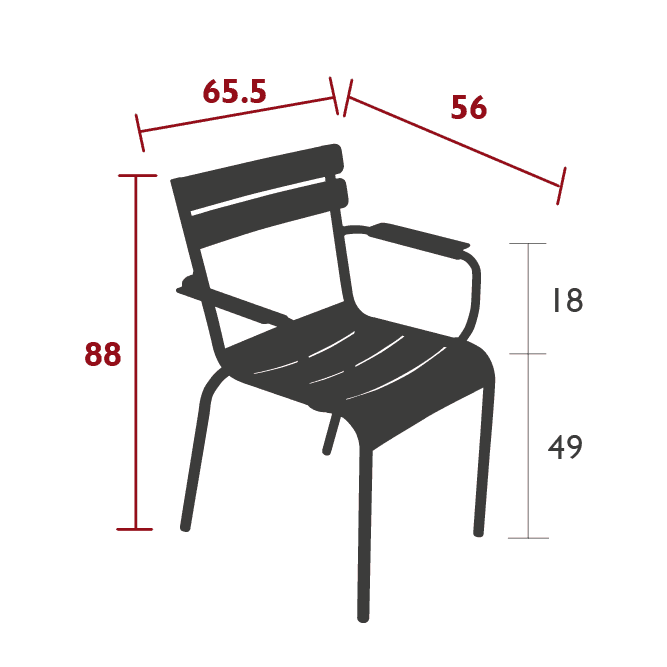 Fermob - Armlehnstuhl LUXEMBOURG Bridge - 410214 | Homestorys