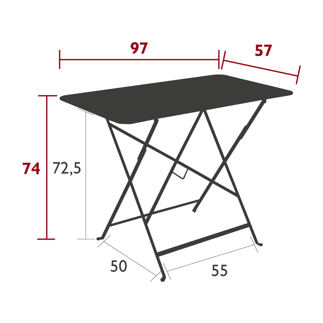 Gartentisch BISTRO - 97x57 _ Fermob _SKU 023982