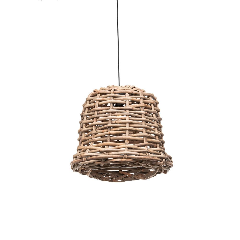 Hängelampe DEREK von Gommaire – handgefertigte Rattanlampe in Naturoptik für stilvolle Innenräume im Organic Living Stil