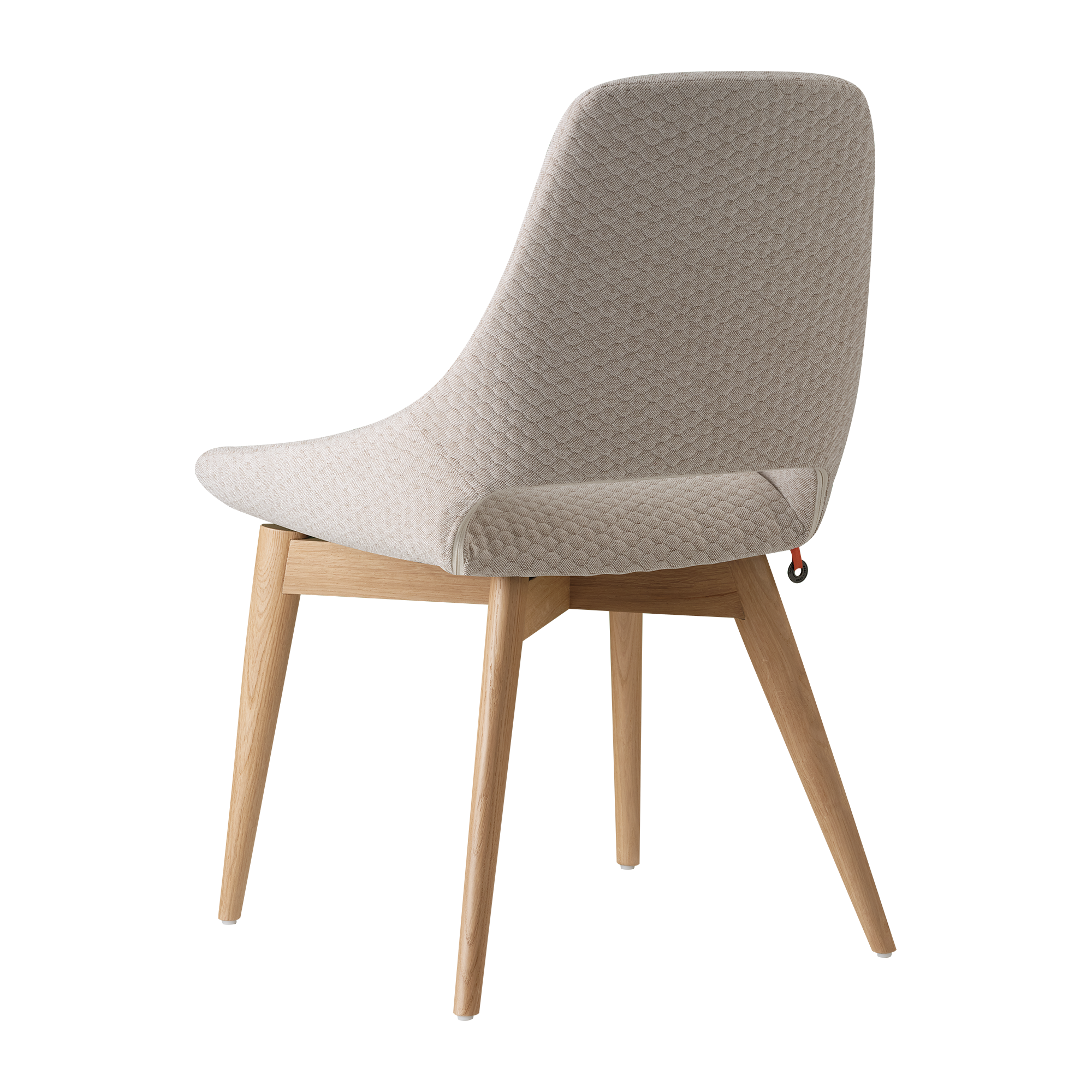 Designstuhl LOLA C2910 von Mobitec – Rückansicht mit leicht gebogener Lehne