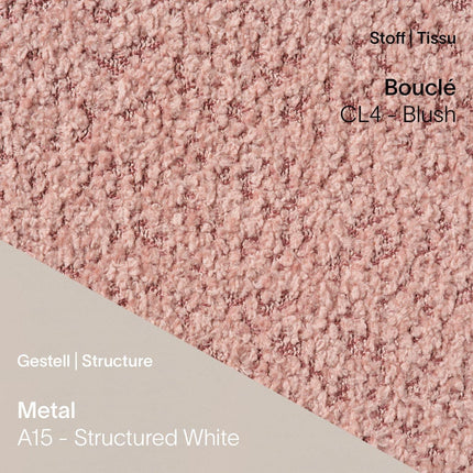 Mobitec LOLA C3510 in Bouclé CL4 Blush mit A15 Structured White – zarte Nuance in freundlicher Kombination