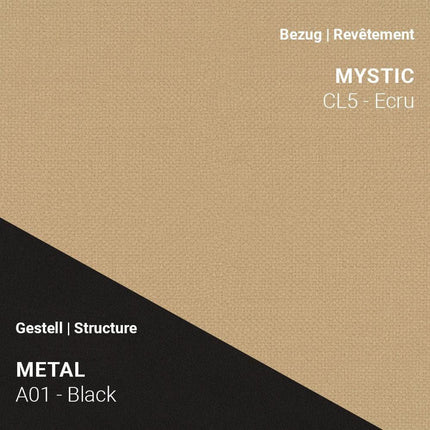 Mobitec LOLA C3612 mit Mystic Ecru und A01 Metal Black – helle Eleganz mit dunklem Kontrast