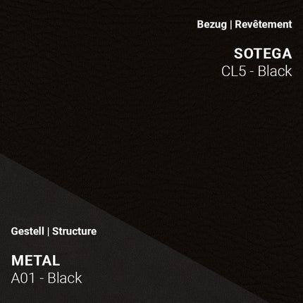 Mobitec LOLA C4110 in Sotega CL5 Black mit A01 Metal Black – monochromer Chic in tiefem Schwarz