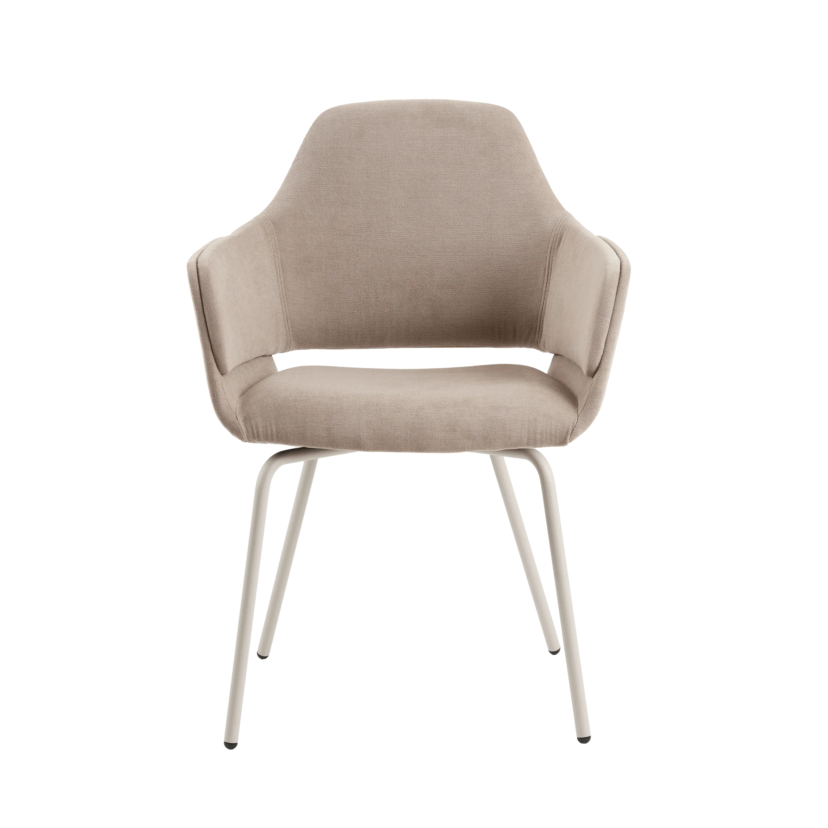 Mobitec LOTUS C0412 – Armlehnstuhl in Frontansicht mit weich gepolstertem Sitz und geschwungener Lehne